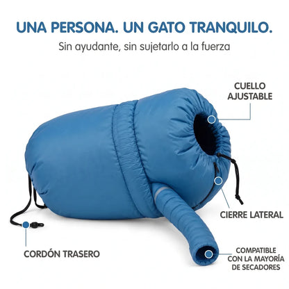 Secador inflable para gatos
